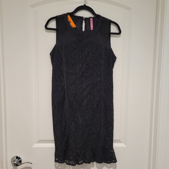 Carla Dresses & Skirts - Carla Brocade Black Laced Sleeveless Dress Size 2 #654